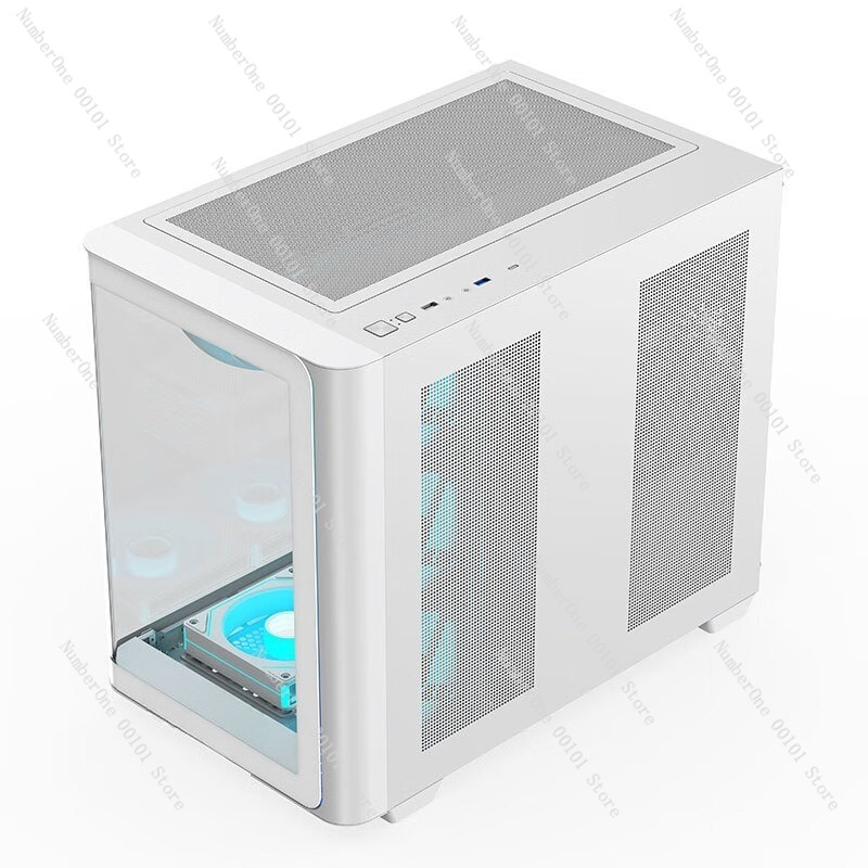 Pc Gaming Desktop - Panoramic Curved Glass Desktop PC Case
