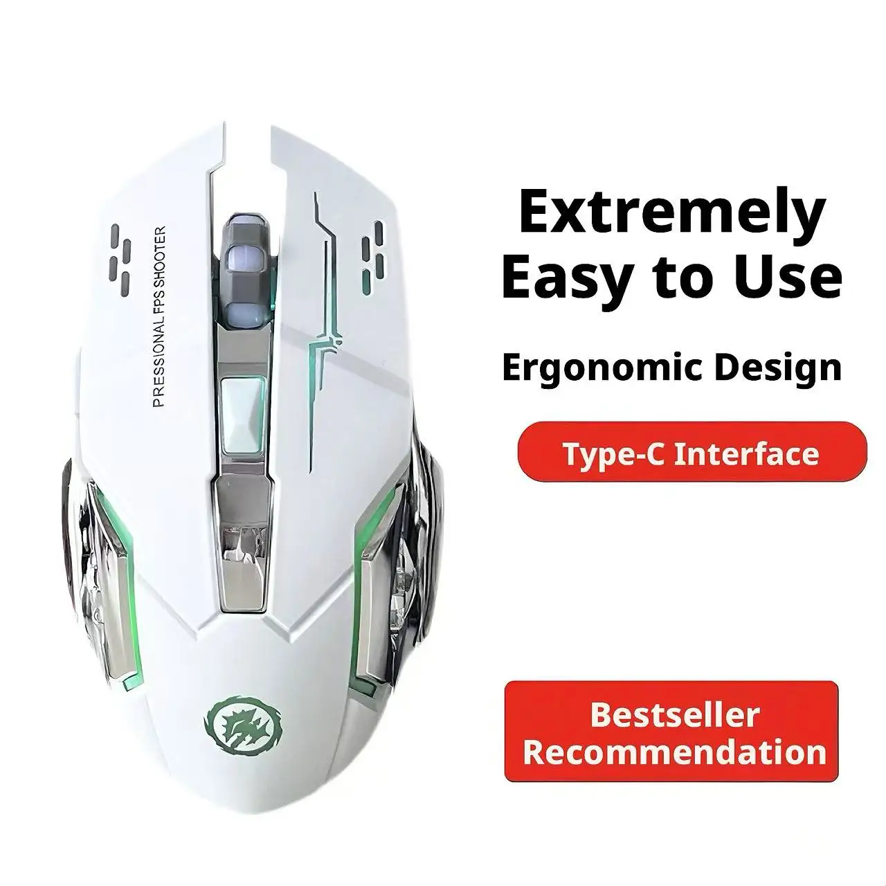 RGB Light Wireless Gaming Mous - огляд і ціна Pc Gaming X3D