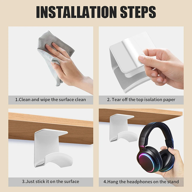 Universal Headphone Stand Adhe - огляд і ціна Headset Stand