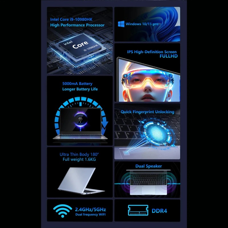 Intel Core i9-10980HK 15.6 Inc - огляд і ціна Pc Gaming Intel Core I9