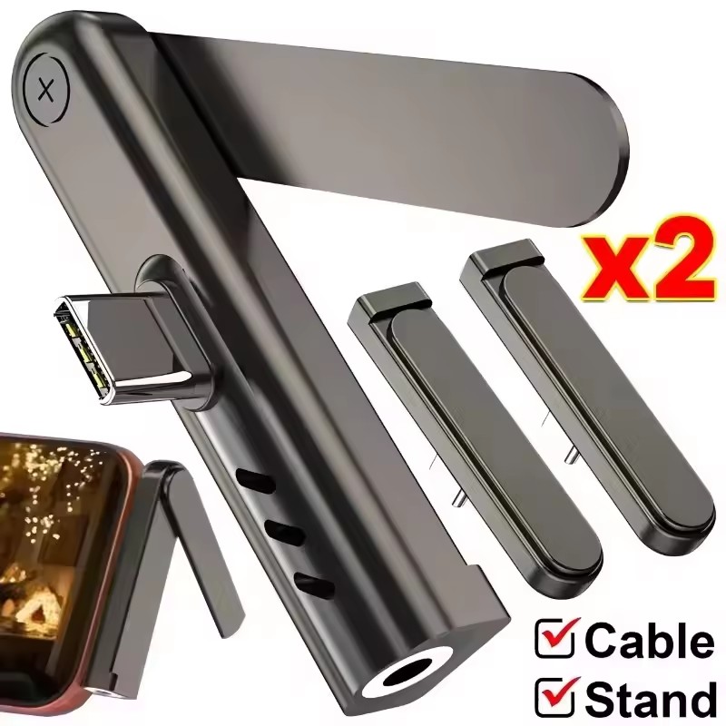 2/1PCS Portable USB C To 3.5mm - огляд і ціна Headset Stand