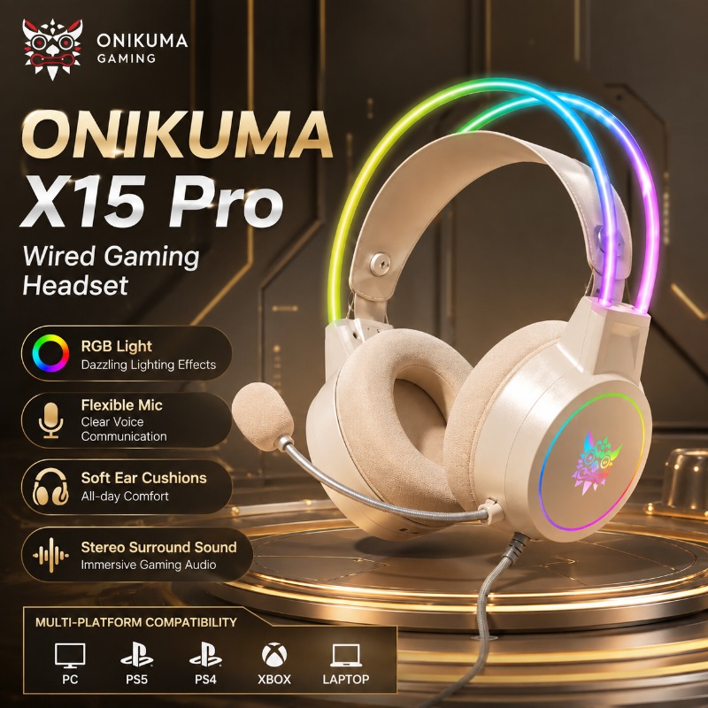 ONIKUMA X15 Pro Gaming Headset - огляд і ціна Pc Gaming Vs Ps5