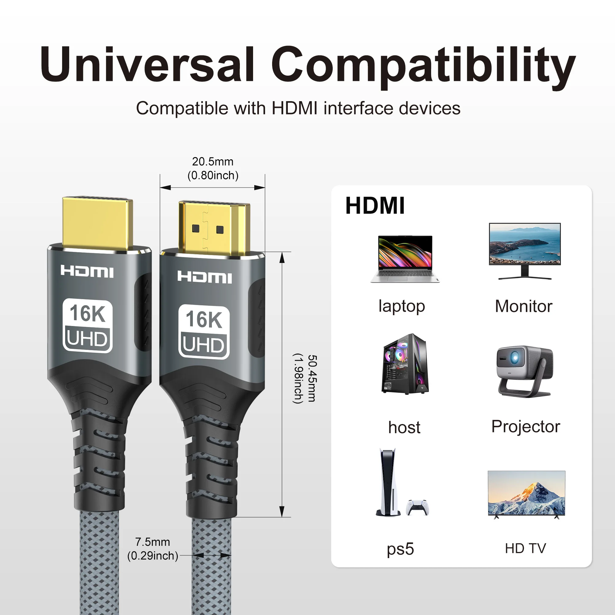 HDMI 2.2/2.1/2.0 Cable 16K@60H - огляд і ціна Pc Gaming Vs Ps5