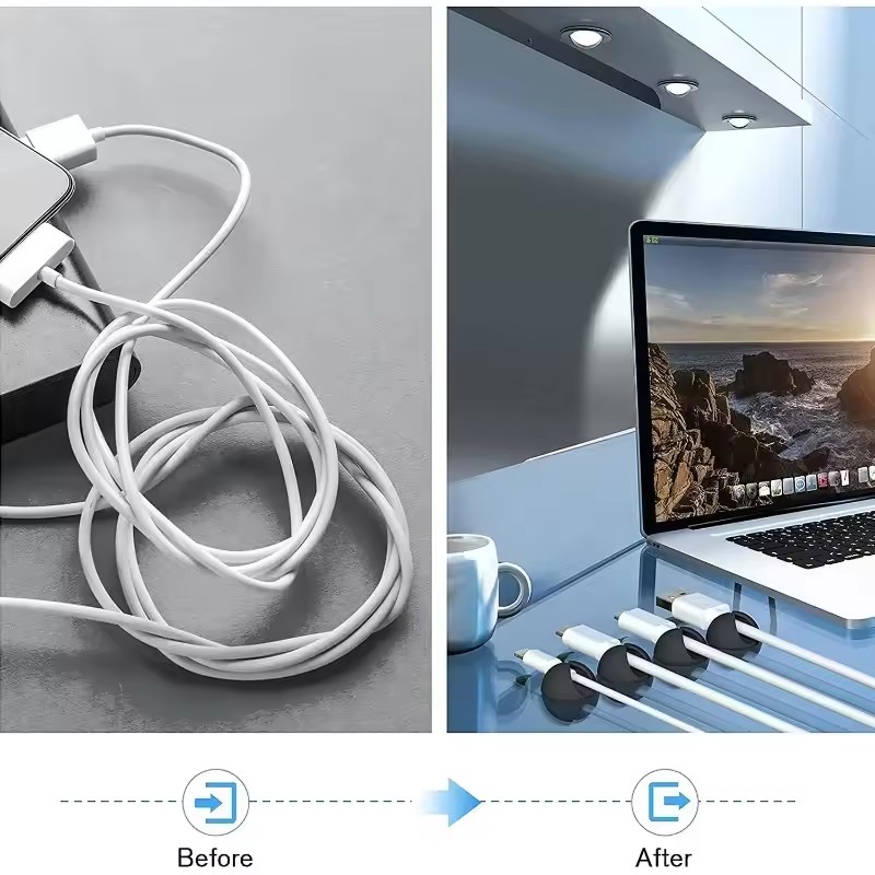 5/50Pcs Desktop Wall Cable Cli - огляд і ціна Headset Stand