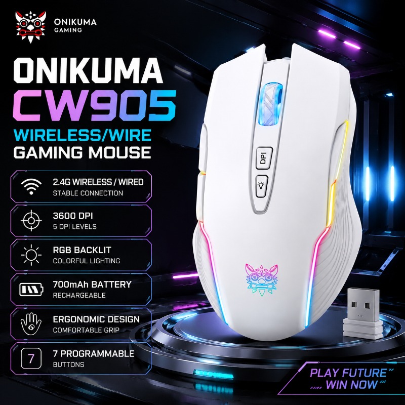 ONIKUMA CW905 Wireless Gaming  - огляд і ціна Pc Gaming X3D